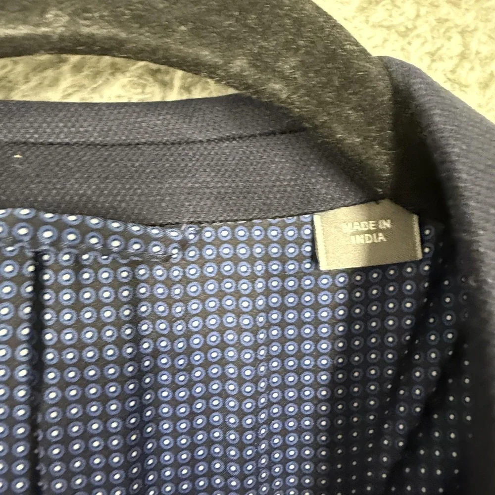 Michael Kors Blazer‎ Mens 46R Navy 2 Button Notch Lapel Stretch Lined Side Vents